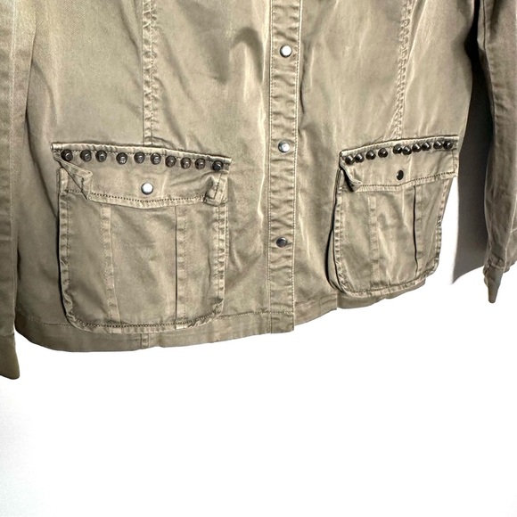 GUESS Studded Military Shirt Jacket Size Small - Picture 5 of 10